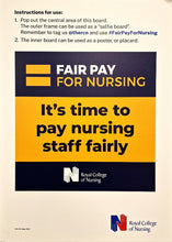 Load image into Gallery viewer, 'Fair Pay For Nursing' Selfie Board