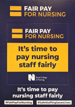 Load image into Gallery viewer, 'Fair Pay For Nursing' Selfie Board
