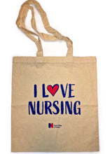 Load image into Gallery viewer, I Love Nursing Tote bag (3 designs)