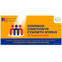 Load image into Gallery viewer, Bathodyn Diwrnod Gweithwyr Cymorth Nyrsio - Iaith Gymreig 2025
