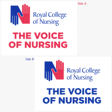 Load image into Gallery viewer, 'The Voice of Nursing' A3 dual-side placard