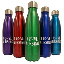 Load image into Gallery viewer, Doubled-Walled Drinks Bottle - I Love Nursing