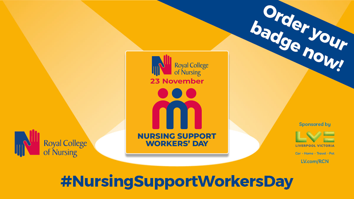 Nursing Support Workers Enamel Badge 010436 Rcn Shop