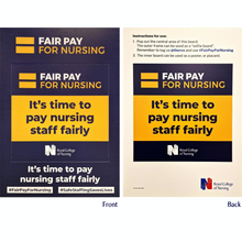 Load image into Gallery viewer, 'Fair Pay For Nursing' Selfie Board
