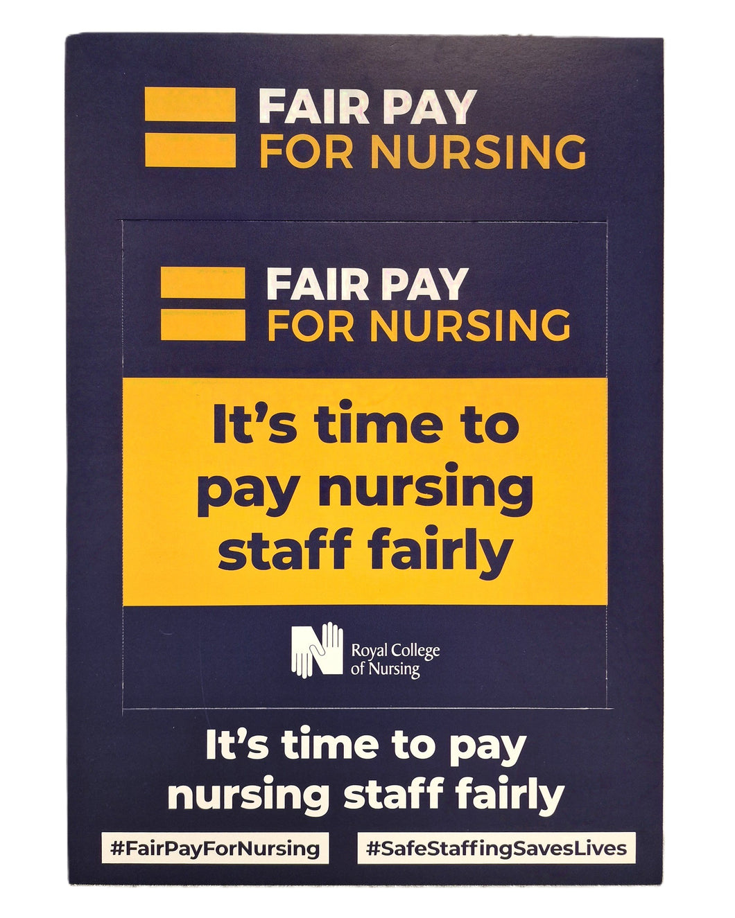 Selfie Board Fair Pay For Nursing