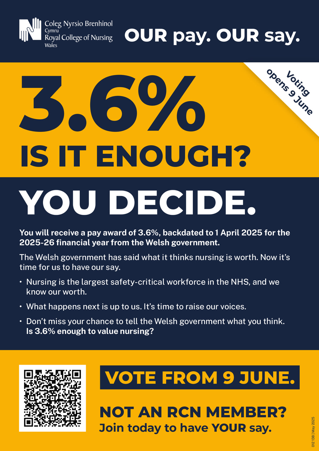 Wales pay consultation poster - 012138