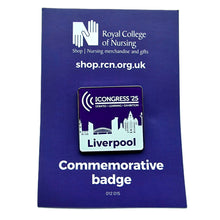 Load image into Gallery viewer, Congress commemorative Badge - Liverpool 2025
