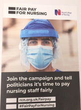 Load image into Gallery viewer, Fair Pay for Nursing Poster 4 - 010312
