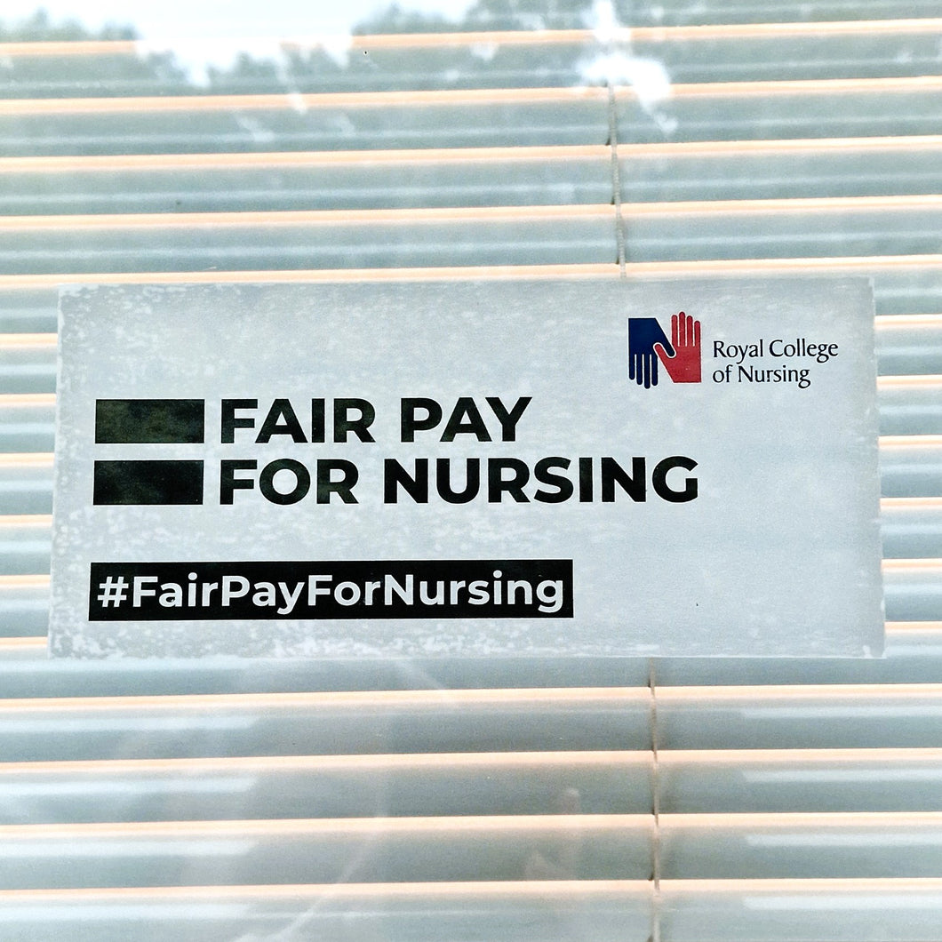 Fair Pay For Nursing Window sticker