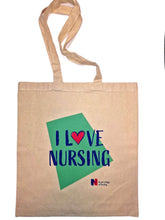 Load image into Gallery viewer, I Love Nursing tote bag (three designs)
