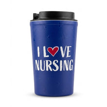 Load image into Gallery viewer, Travel Mug Hot &amp; Cold (Double-Walled) - I Love Nursing
