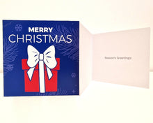 Load image into Gallery viewer, Season&#39;s Greeting 8 Cards - 4 festive designs
