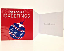 Load image into Gallery viewer, Season&#39;s Greeting 8 Cards - 4 festive designs
