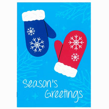 Load image into Gallery viewer, Season&#39;s Greeting 5 Cards - Mittens design
