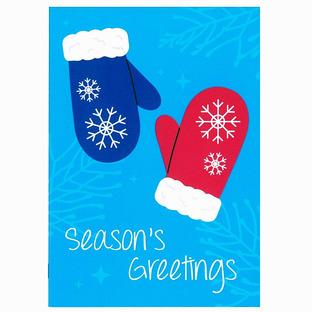 Season's Greeting 5 Cards - Mittens design