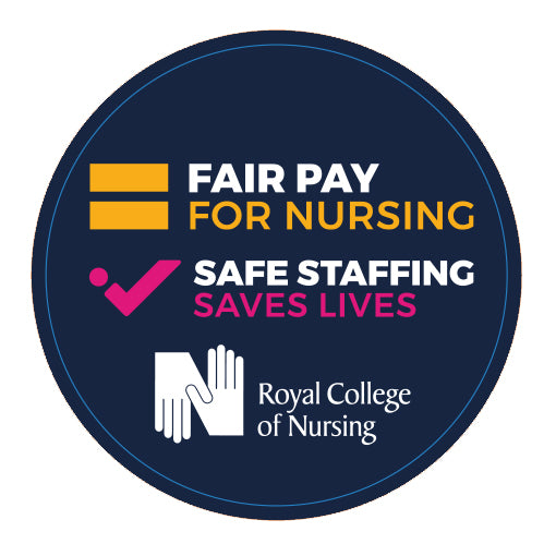 Fair Pay for Nursing campaign badge - 010317