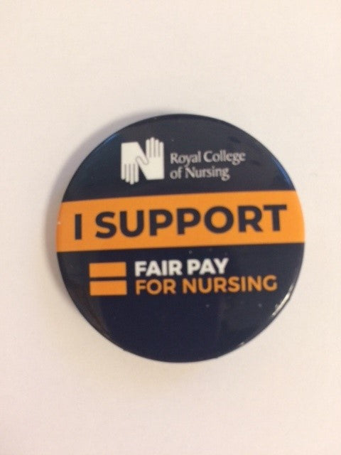 I support Fair Pay for Nursing campaign badge - 010563